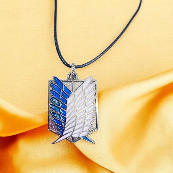 Wings of Freedom Silver and Blue Pendant