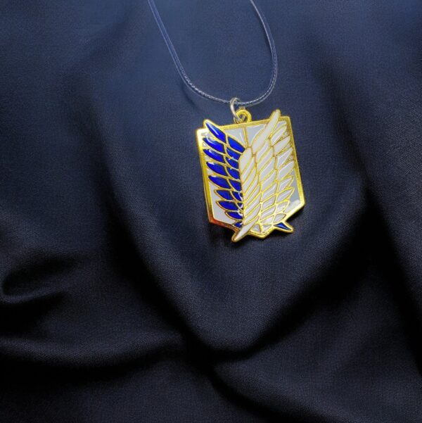 Wings of Freedom Golden and Blue Pendant
