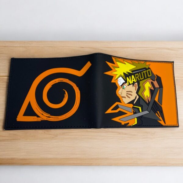 Naruto with Hidden Leaf Village Symbol Bifold Wallet - Image 3
